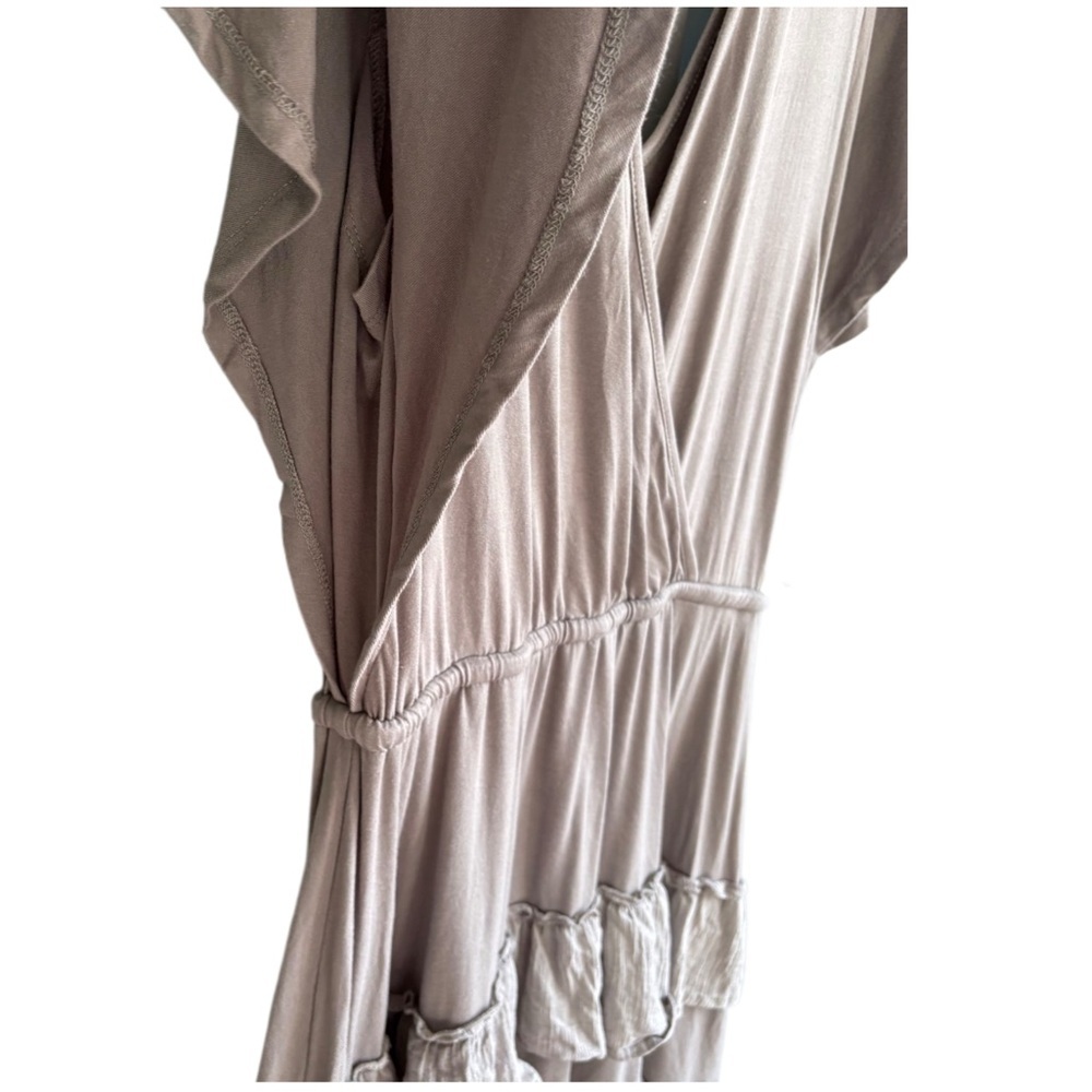 Gray Ruffle Mini Dress S - Picture 6 of 10
